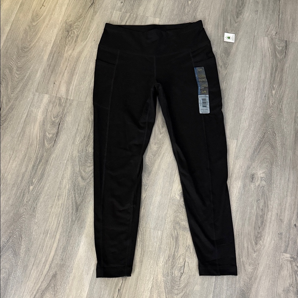 Athletic Works Black Leggings size large NWT